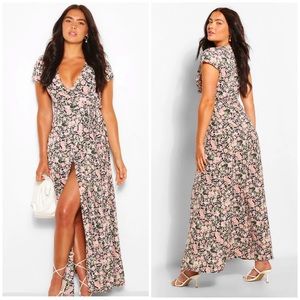Floral Tie true Wrap Dress